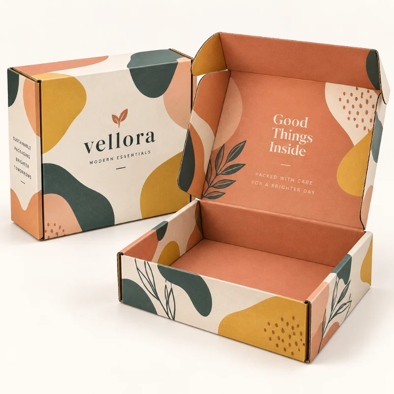 Custom printed corrugated mailer boxes for ecommerce and postal packaging