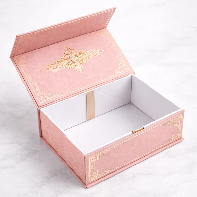 Collapsible Rigid Boxes with fold-flat structure for gift and retail packaging