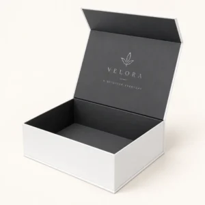 Collapsible Rigid Boxes with fold-flat structure for gift and retail packaging
