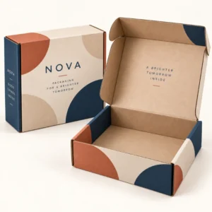 Custom Mailer Boxes UK with printed corrugated packaging for ecommerce delivery