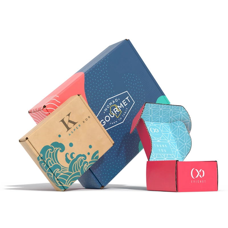 Printed Postal Boxes with custom branded corrugated packaging for ecommerce delivery