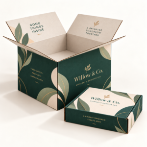 Custom Shipping Boxes with printed corrugated packaging for UK delivery