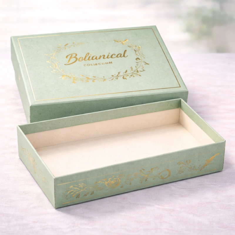Custom Two Piece Boxes with separate lid and base for retail packaging