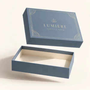 Custom Two Piece Boxes with separate lid and base for retail packaging