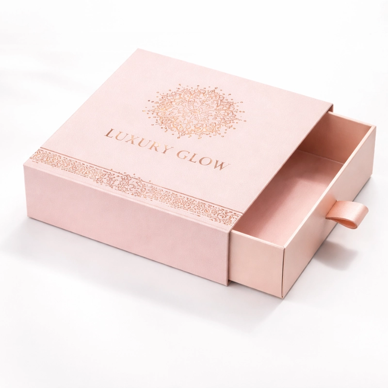 Custom Drawer Boxes with sliding inner tray and printed outer sleeve
