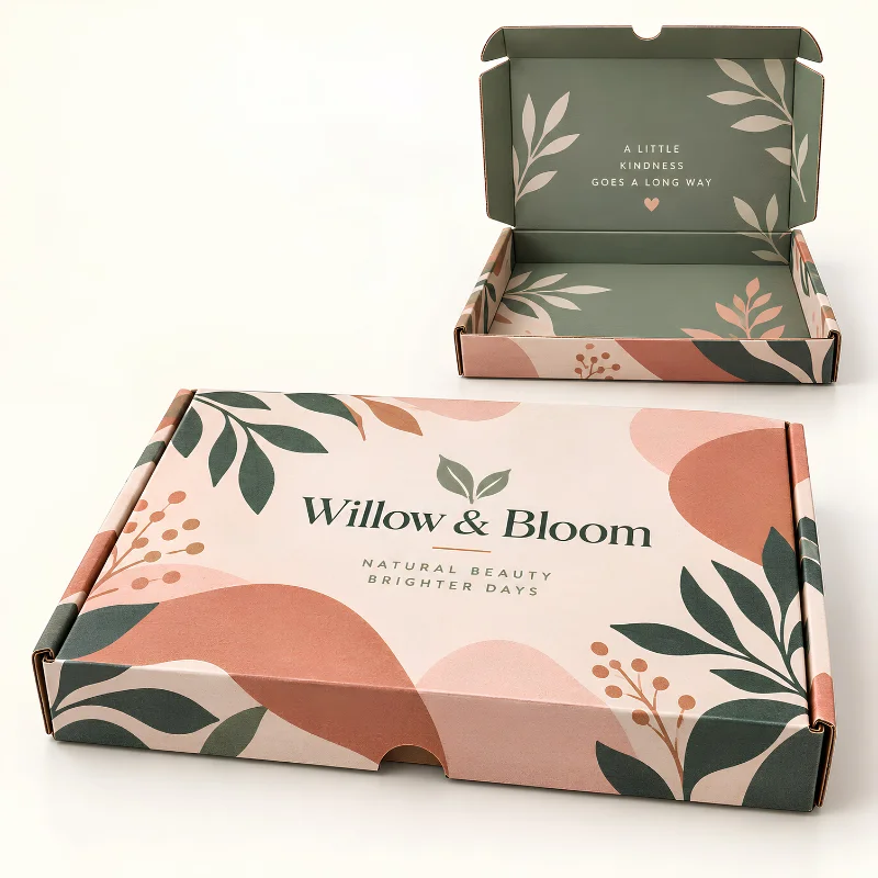 Custom A5 Postal Boxes in corrugated cardboard for compact UK mailing