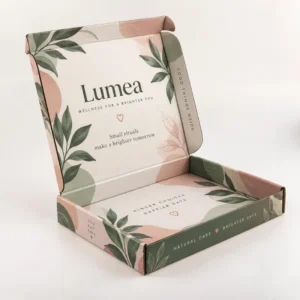 Custom Letterbox Postal Boxes in slim corrugated cardboard for UK ecommerce deliveries