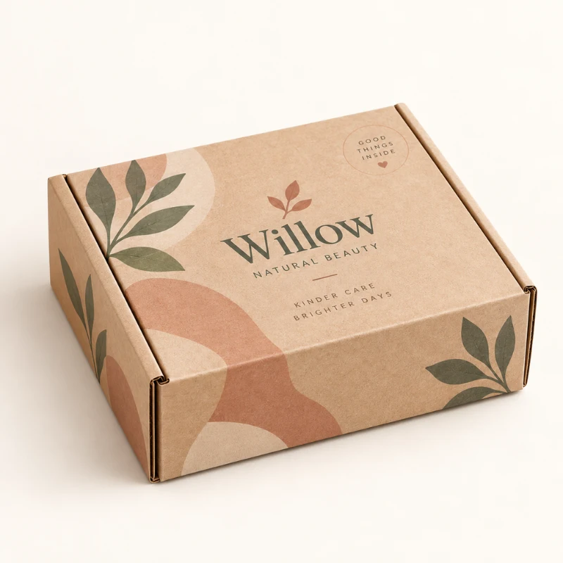 Custom Small Postage Boxes in corrugated cardboard for UK ecommerce shipping